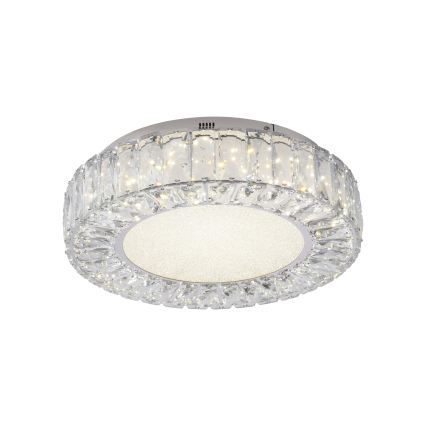 JUST LIGHT. 15221-17 - Plafoniera LED KULUNKA LED/32W/230V Ø 37 cm cromo lucido