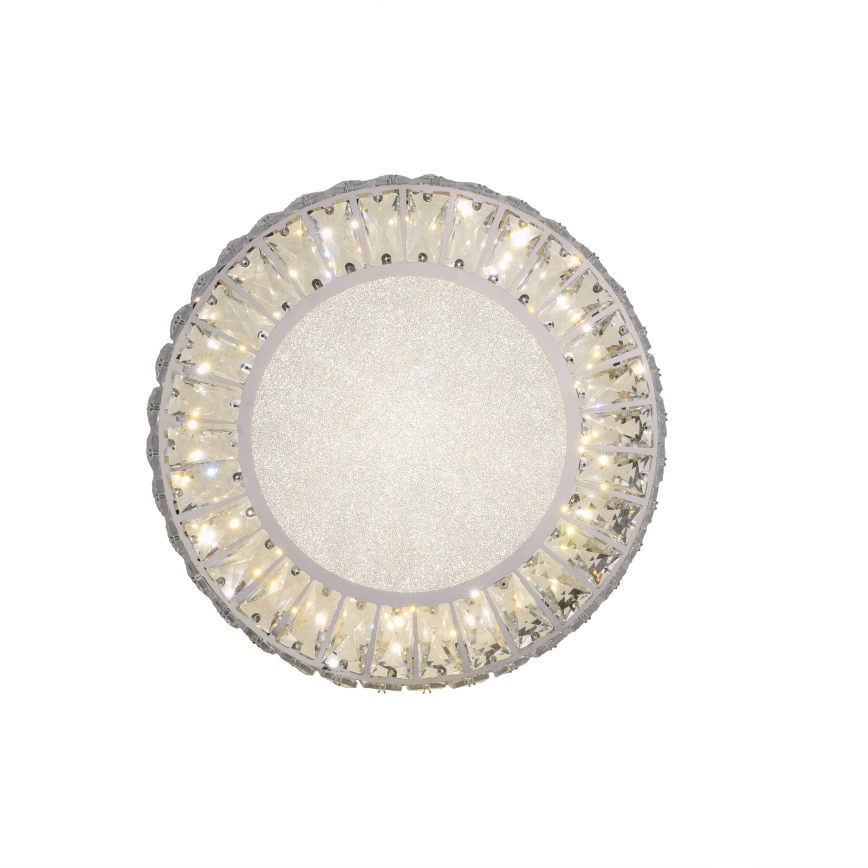 JUST LIGHT. 15221-17 - Plafoniera LED KULUNKA LED/32W/230V Ø 37 cm cromo lucido