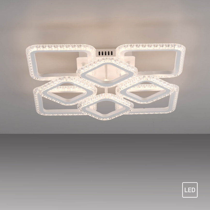 JUST LIGHT. 15269-16 - Plafoniera LED CRYSTALLO LED/43,5W/230V 49x49 cm bianco
