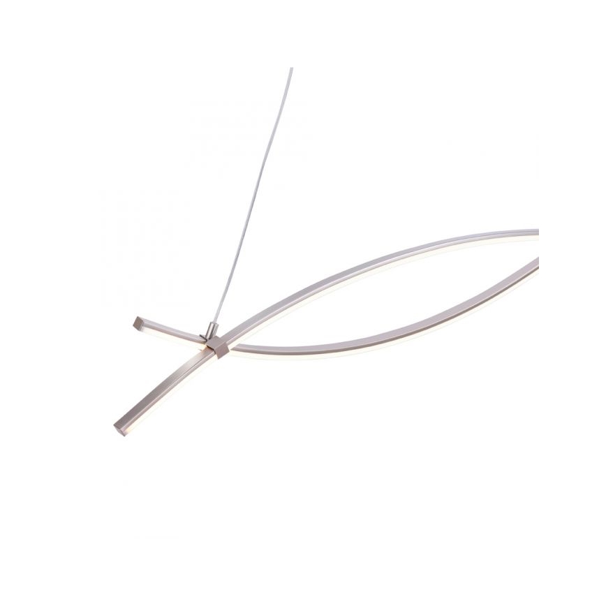 JUST LIGHT. 15382-55 - Lampadario LED a sospensione con filo MAJA 2xLED/8,4W/230V cromo opaco