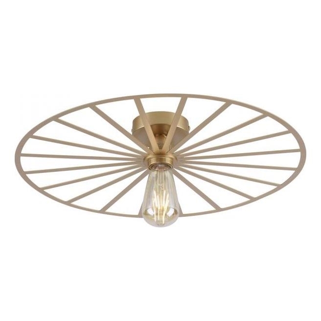 JUST LIGHT. 15636-60 - Plafoniera SPIKE 1xE27/40W/230V diametro 50 cm ottone