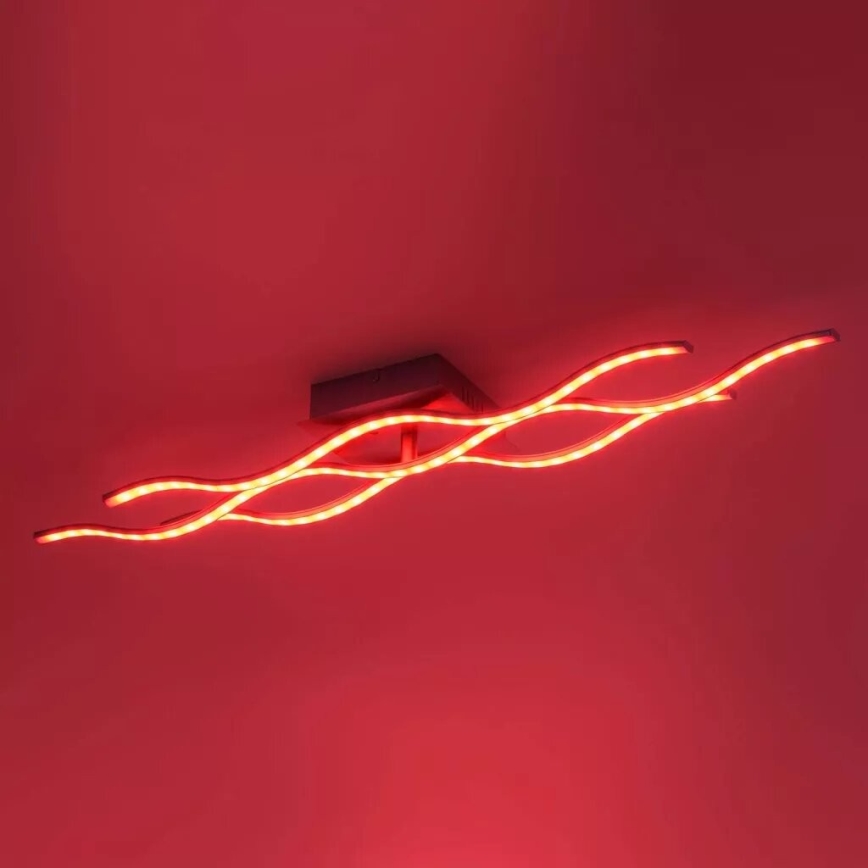 JUST LIGHT. 16266-55 - Plafoniera LED RGB dimmerabile LOLA WAVE LED/30W/230V 2700-5000K + telecomando
