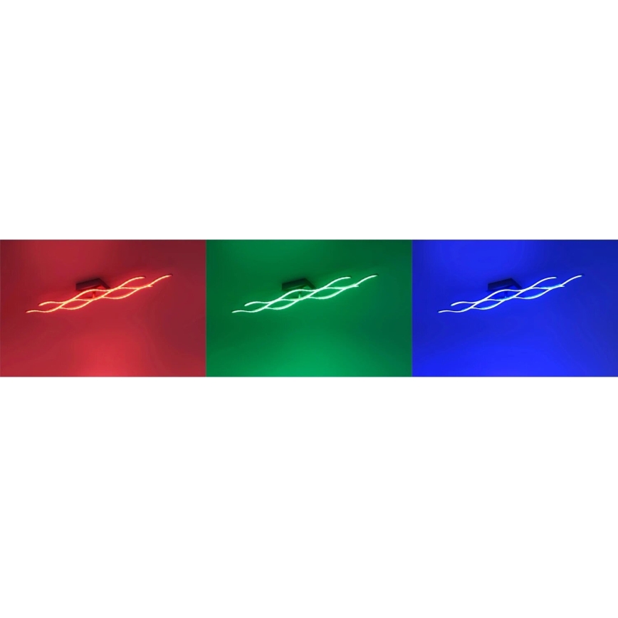 JUST LIGHT. 16266-55 - Plafoniera LED RGB dimmerabile LOLA WAVE LED/30W/230V 2700-5000K + telecomando