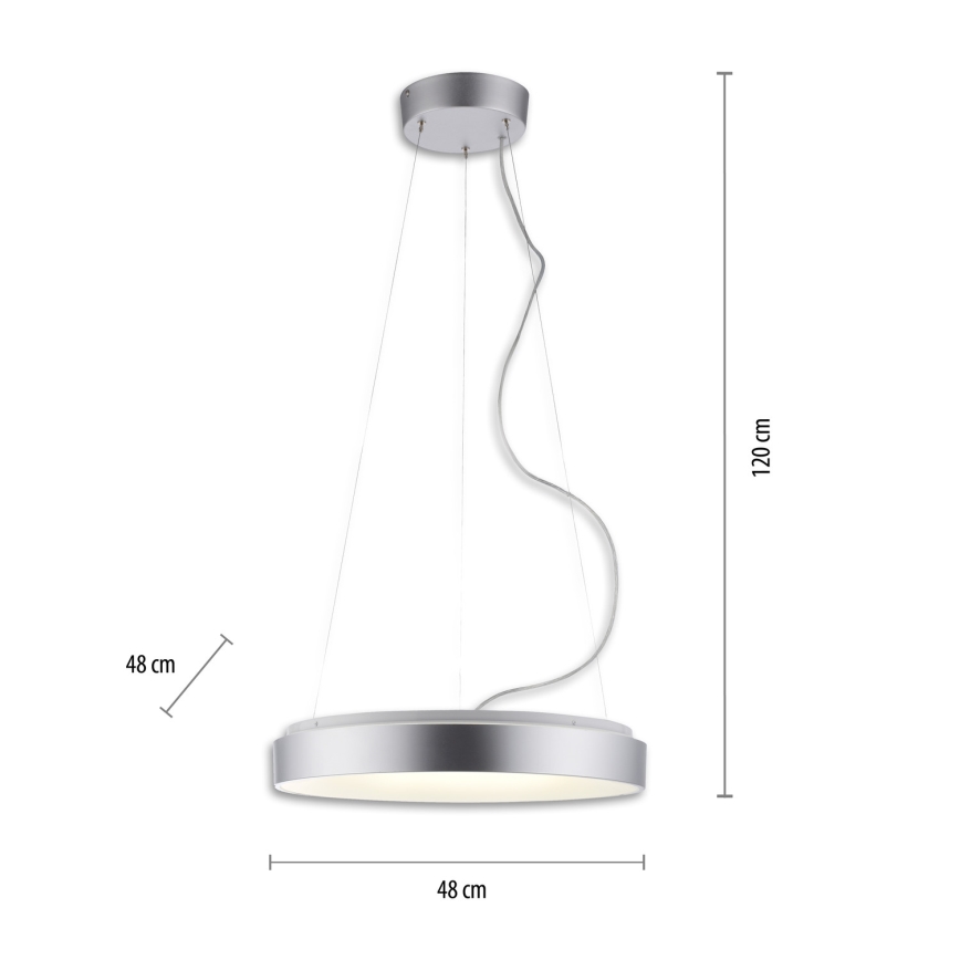 JUST LIGHT. 17075-21 - Lampadario a sospensione con filo LED dimmerabile KETO ANIKA LED/26,5W/230V 2700-5000K + telecomando