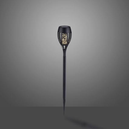 JUST LIGHT. 19106-18-3 - SET 3x Lampada Solare a LED FACKEL LED/0,24W/1,2V 200 mAh IP44 nero