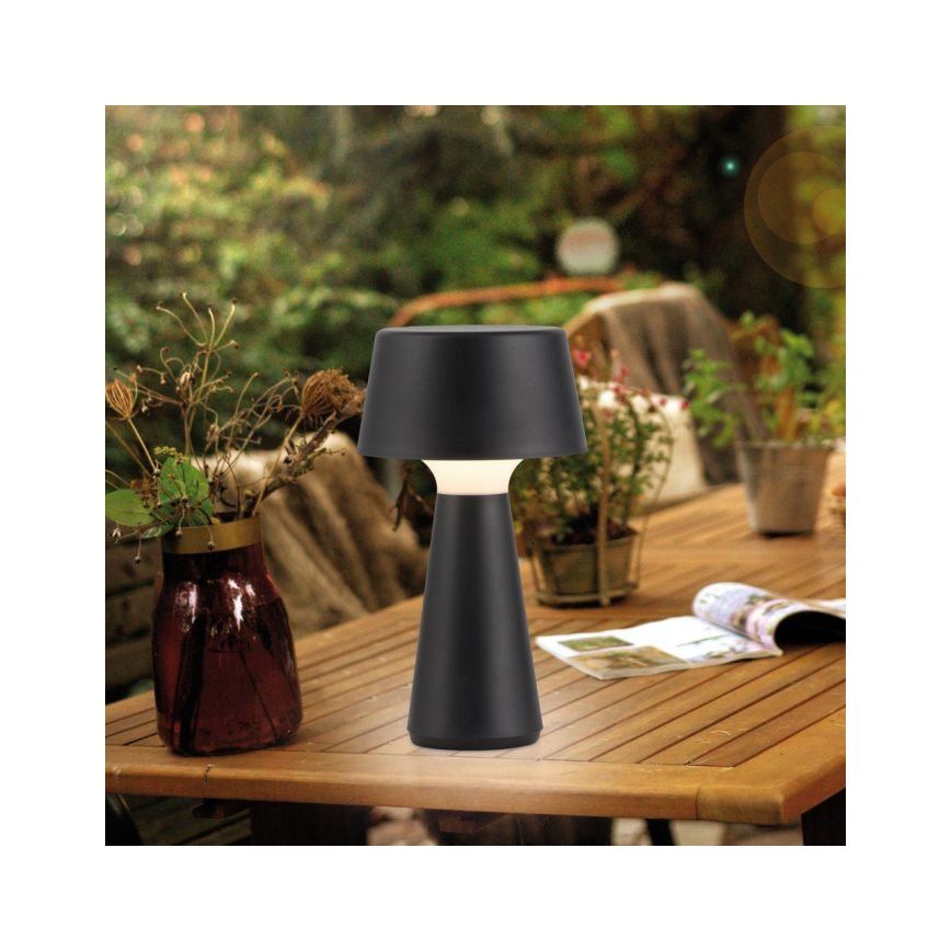 JUST LIGHT. 19260-18 - LED Dimmerabile touch per esterni lampada ABERA LED/3W/3,7V 2000 mAh USB IP54 nero