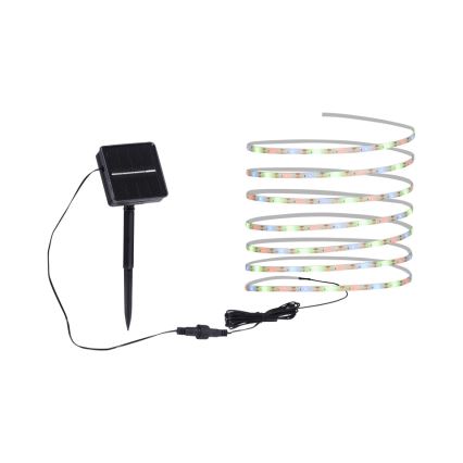 JUST LIGHT. 19971-18 - Striscia solare LED RGB TEANIA LED/3,7V 5 m 1200 mAh IP44 nera