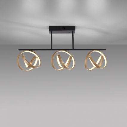 JUST LIGHT. 6245-18 - Lampadario a plafone LED dimmerabile LOOP 3xLED/11W/230V 2700-5000K + telecomando
