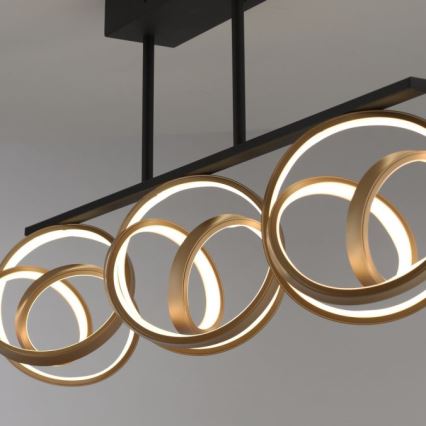 JUST LIGHT. 6245-18 - Lampadario a plafone LED dimmerabile LOOP 3xLED/11W/230V 2700-5000K + telecomando