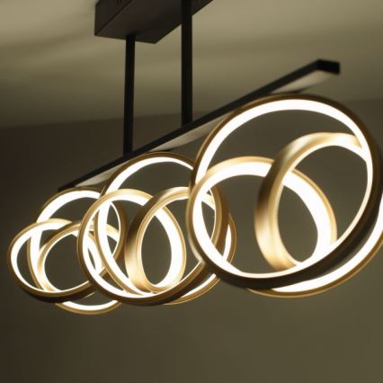 JUST LIGHT. 6245-18 - Lampadario a plafone LED dimmerabile LOOP 3xLED/11W/230V 2700-5000K + telecomando