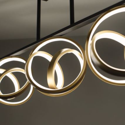 JUST LIGHT. 6245-18 - Lampadario a plafone LED dimmerabile LOOP 3xLED/11W/230V 2700-5000K + telecomando