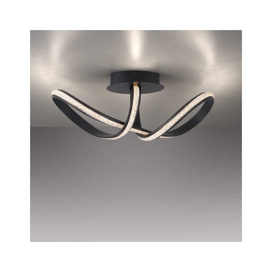 JUST LIGHT. 8475-18 - Lampadario a plafone LED dimmerabile BRILLA LED/29W/230V nero
