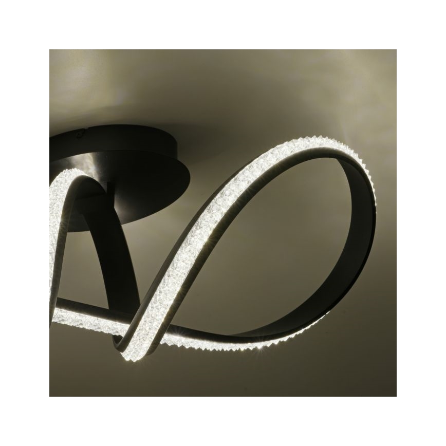 JUST LIGHT. 8475-18 - Lampadario a plafone LED dimmerabile BRILLA LED/29W/230V nero