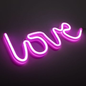 JUST LIGHT. 85021-87 - LED Decorazione murale al neon NEON LED/6,5W/5V Love