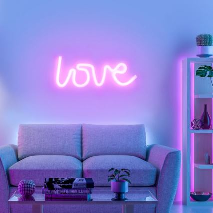 JUST LIGHT. 85021-87 - LED Decorazione murale al neon NEON LED/6,5W/5V Love