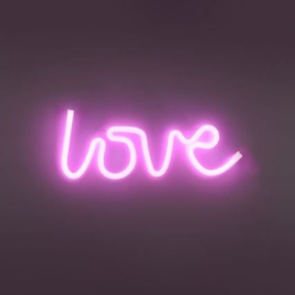 JUST LIGHT. 85021-87 - LED Decorazione murale al neon NEON LED/6,5W/5V Love