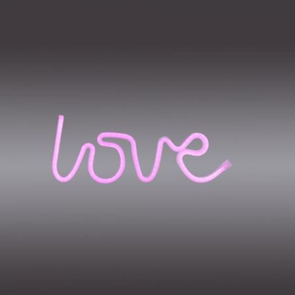 JUST LIGHT. 85021-87 - LED Decorazione murale al neon NEON LED/6,5W/5V Love