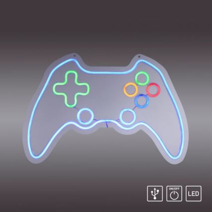 JUST LIGHT. 85022-70 - Decorazione da parete LED neon NEON LED/6,5W/5V gamer