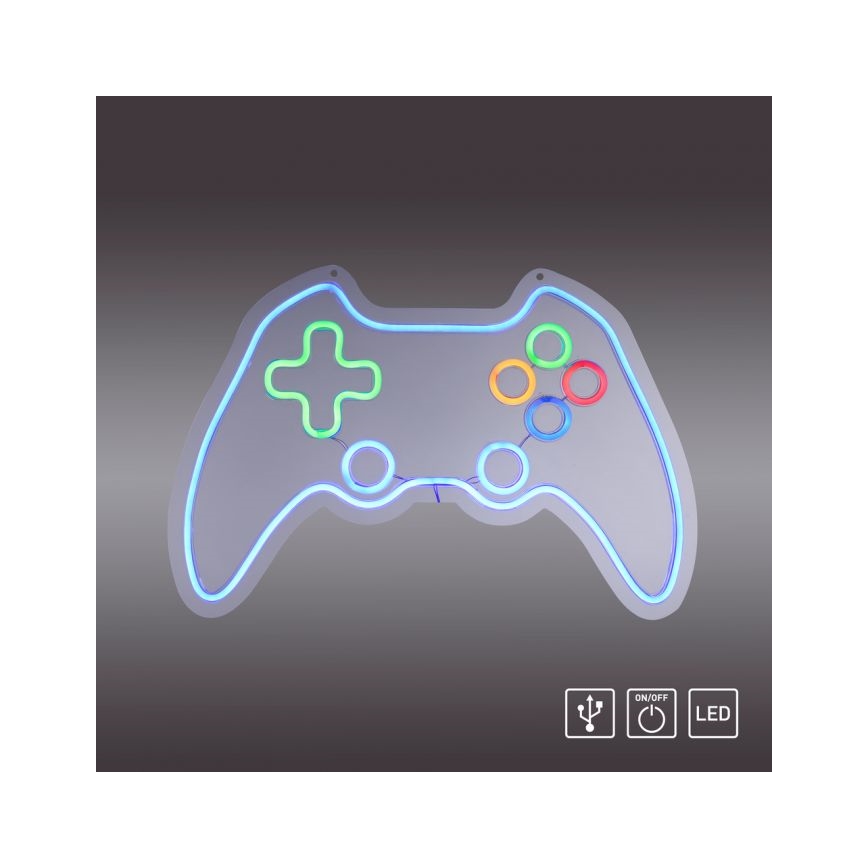JUST LIGHT. 85022-70 - Decorazione da parete LED neon NEON LED/6,5W/5V gamer