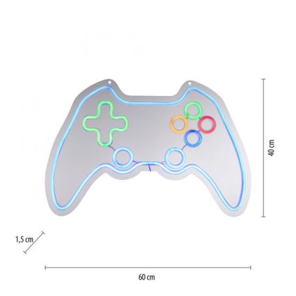 JUST LIGHT. 85022-70 - Decorazione da parete LED neon NEON LED/6,5W/5V gamer
