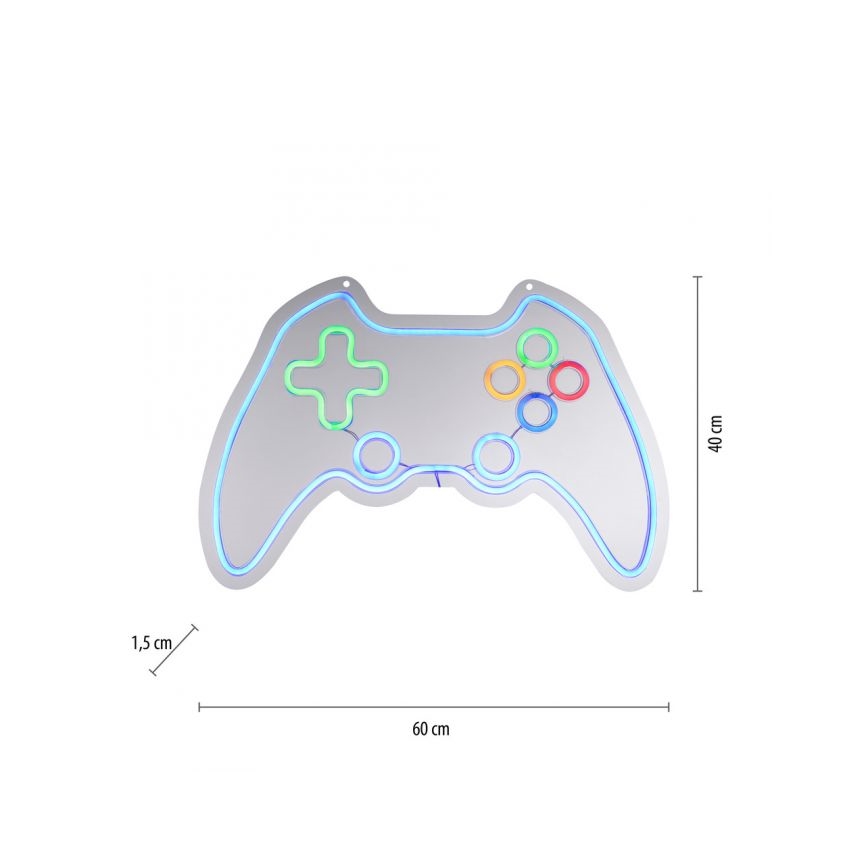 JUST LIGHT. 85022-70 - Decorazione da parete LED neon NEON LED/6,5W/5V gamer