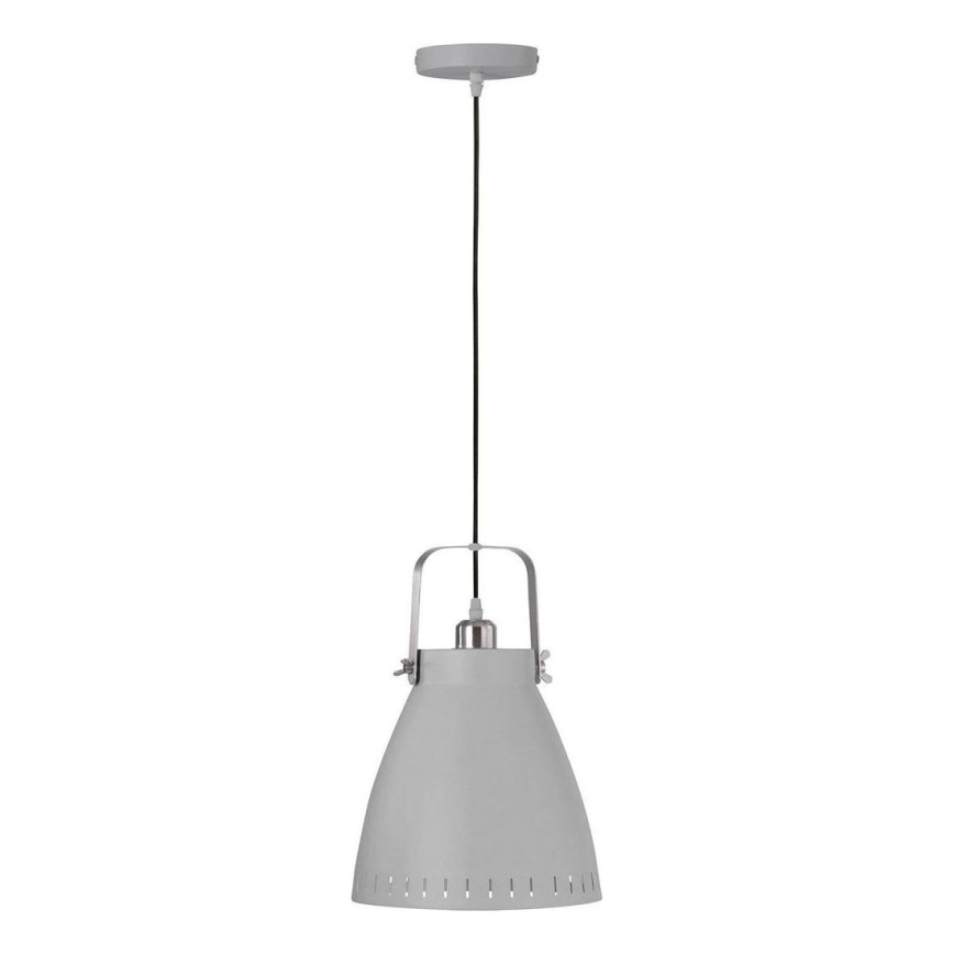 JUST LIGHT. L11160-16 - Lampadario a sospensione con filo EVA 1xE27/60W/230V diametro 26,5 grigio