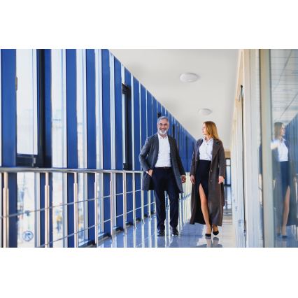 Plafoniera LED con sensore di movimento e sensore crepuscolare FOGLER LED/12W/230V Ø 28 cm