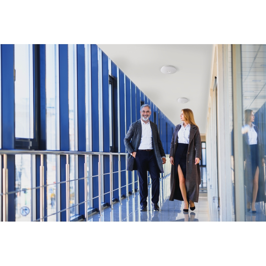 Plafoniera LED con sensore di movimento e sensore crepuscolare FOGLER LED/12W/230V Ø 28 cm