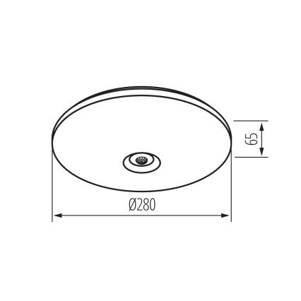 Plafoniera LED con sensore di movimento e sensore crepuscolare FOGLER LED/12W/230V Ø 28 cm