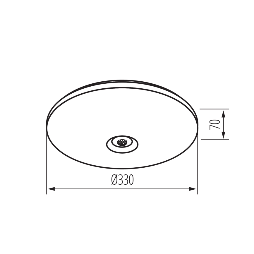 Plafoniera LED con sensore di movimento e sensore crepuscolare FOGLER LED/17W/230V Ø 33 cm