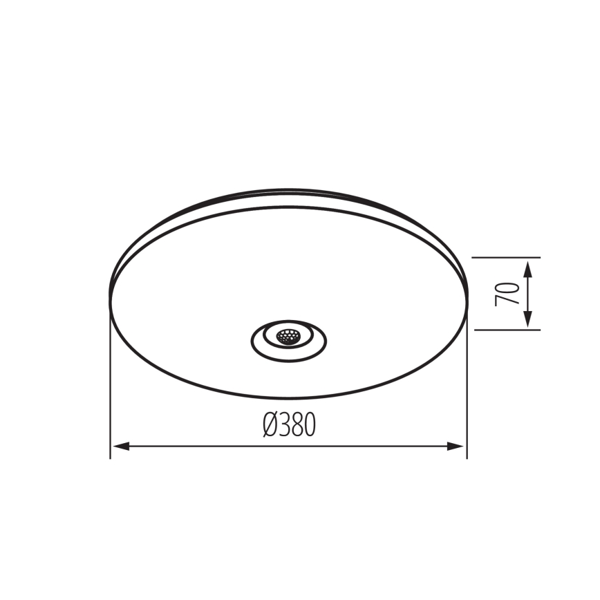 Plafoniera con sensore di movimento e crepuscolare FOGLER LED/24W/230V Ø 38 cm