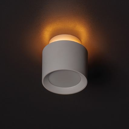 Faretto LED SONOR 6 W/230 V, 3000/4000/5700 K + LED 1,5 W 2200 K, Ø 9 cm, bianco