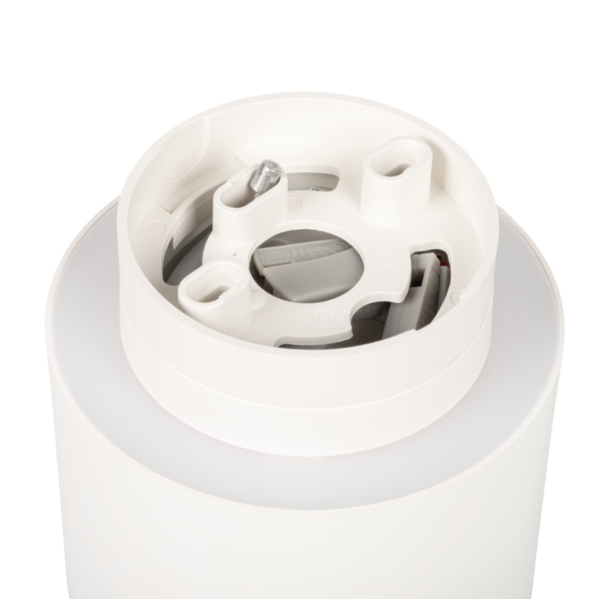 Faretto LED SONOR 6 W/230 V, 3000/4000/5700 K + LED 1,5 W 2200 K, Ø 9 cm, bianco