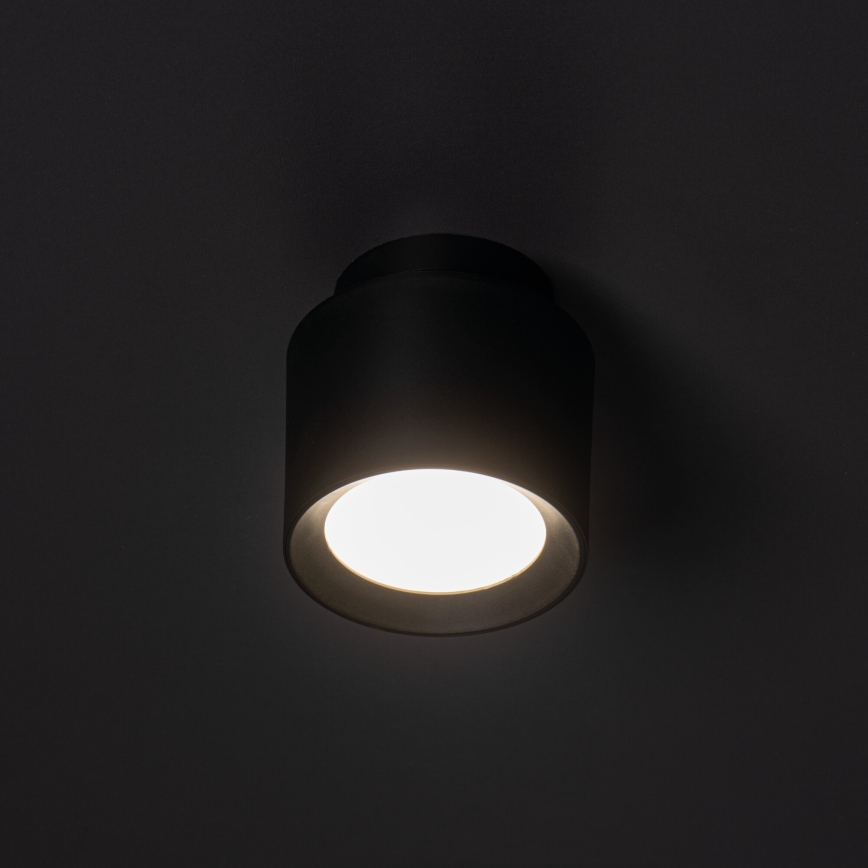 Faretto LED SONOR LED/6W/230V 3000/4000/5700K + LED/1,5W 2200K, Ø 9 cm, nero
