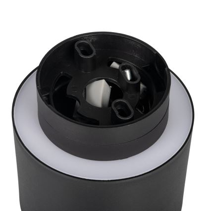 Faretto LED SONOR LED/6W/230V 3000/4000/5700K + LED/1,5W 2200K, Ø 9 cm, nero