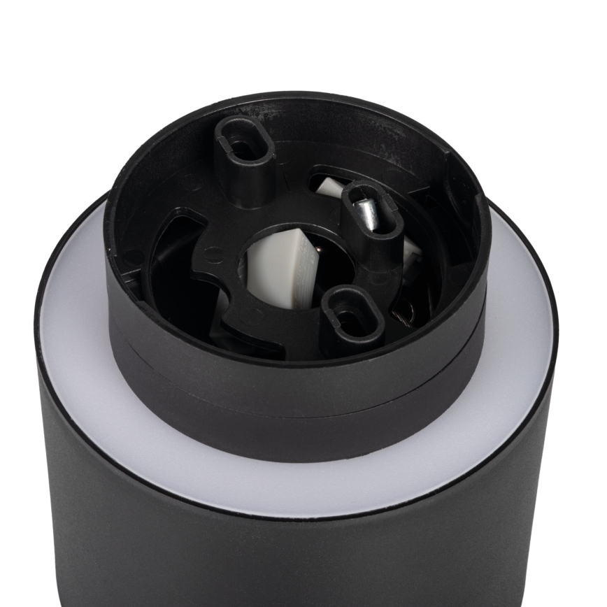 Faretto LED SONOR LED/6W/230V 3000/4000/5700K + LED/1,5W 2200K, Ø 9 cm, nero