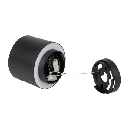 Faretto LED SONOR LED/6W/230V 3000/4000/5700K + LED/1,5W 2200K, Ø 9 cm, nero