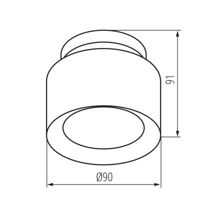 Faretto LED SONOR LED/6W/230V 3000/4000/5700K + LED/1,5W 2200K, Ø 9 cm, nero