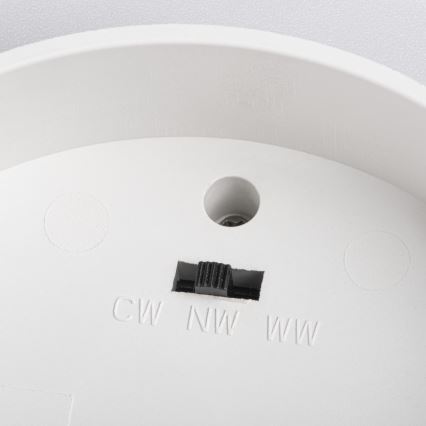 Faretto LED SONOR LED/12W/230V 3000/4000/5700K + LED/1,5W 2200K Ø 14 cm bianco