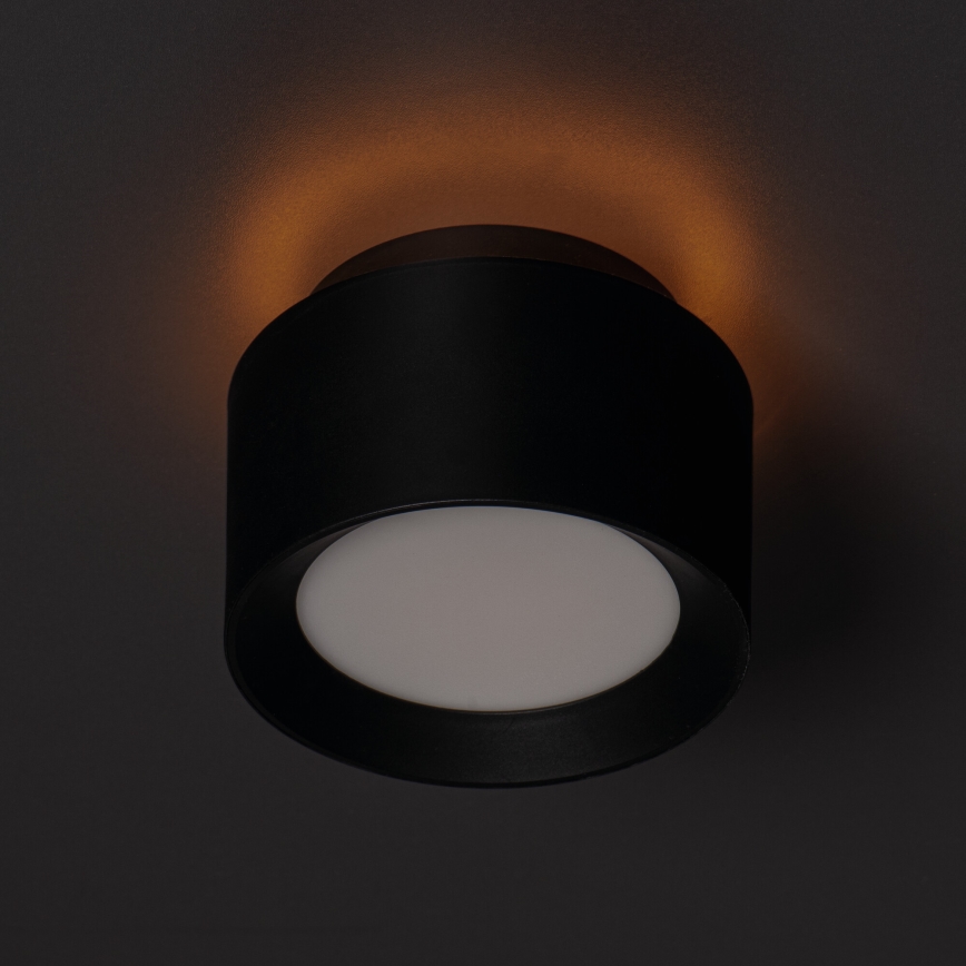 Faretto LED SONOR LED/12W/230V 3000/4000/5700K + LED/1,5W 2200K Ø 14 cm nero