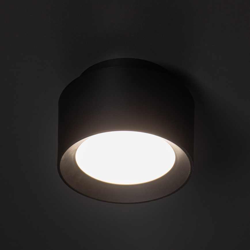 Faretto LED SONOR LED/12W/230V 3000/4000/5700K + LED/1,5W 2200K Ø 14 cm nero