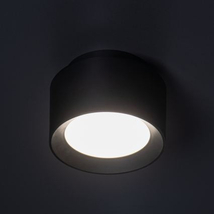 Faretto LED SONOR LED/12W/230V 3000/4000/5700K + LED/1,5W 2200K Ø 14 cm nero
