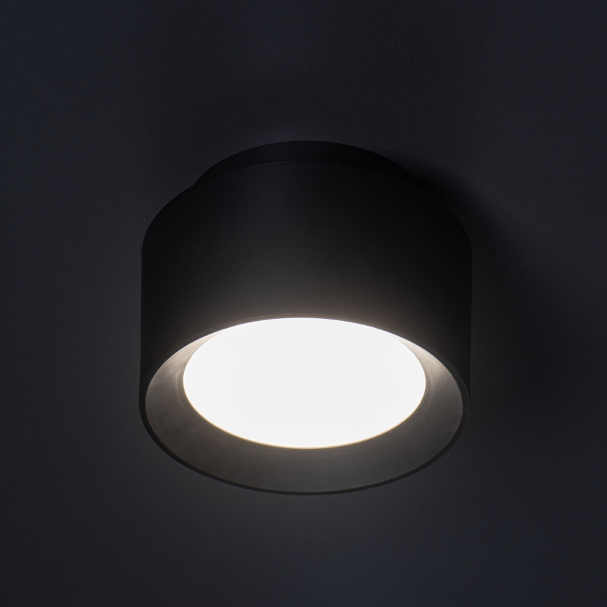 Faretto LED SONOR LED/12W/230V 3000/4000/5700K + LED/1,5W 2200K Ø 14 cm nero
