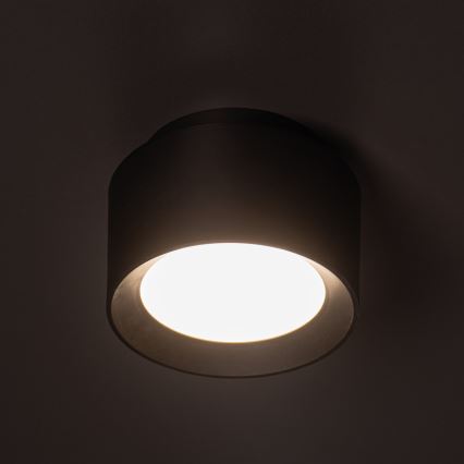Faretto LED SONOR LED/12W/230V 3000/4000/5700K + LED/1,5W 2200K Ø 14 cm nero
