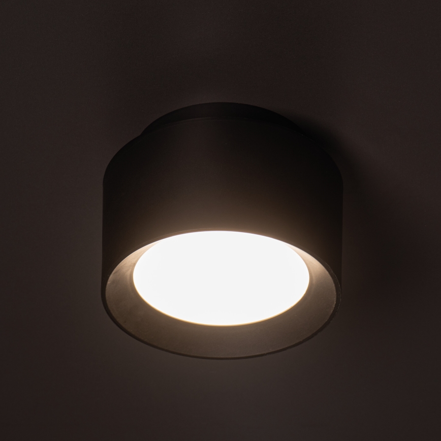 Faretto LED SONOR LED/12W/230V 3000/4000/5700K + LED/1,5W 2200K Ø 14 cm nero