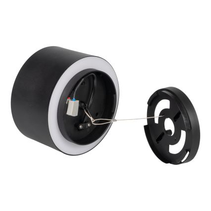 Faretto LED SONOR LED/12W/230V 3000/4000/5700K + LED/1,5W 2200K Ø 14 cm nero