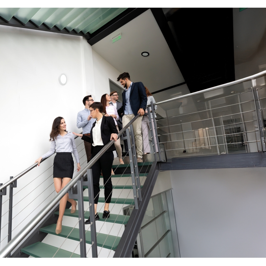 LED Soffitto/lampada da incasso con sensore di movimento 2in1 ERGA LED/17W/230V 3000/4000/6500K nero