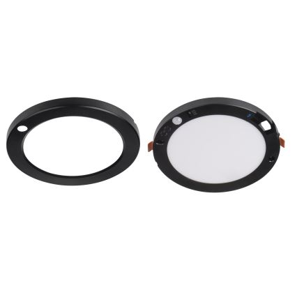LED Soffitto/lampada da incasso con sensore di movimento 2in1 ERGA LED/17W/230V 3000/4000/6500K nero