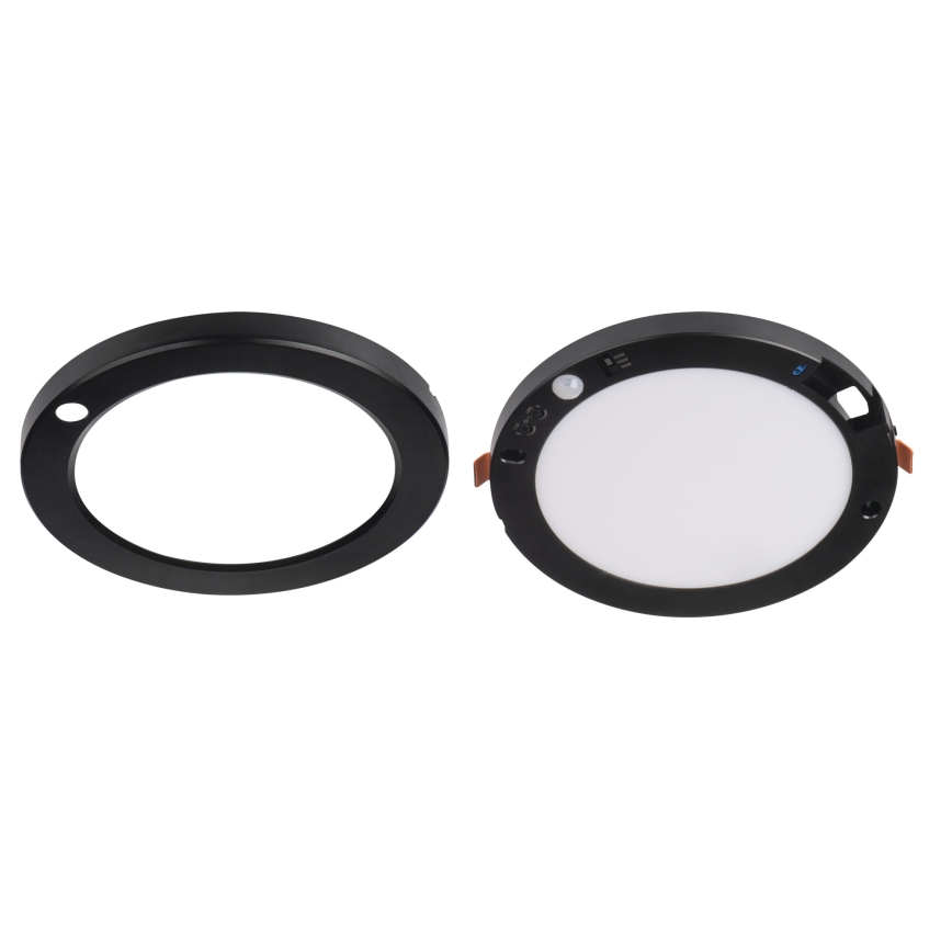 LED Soffitto/lampada da incasso con sensore di movimento 2in1 ERGA LED/17W/230V 3000/4000/6500K nero