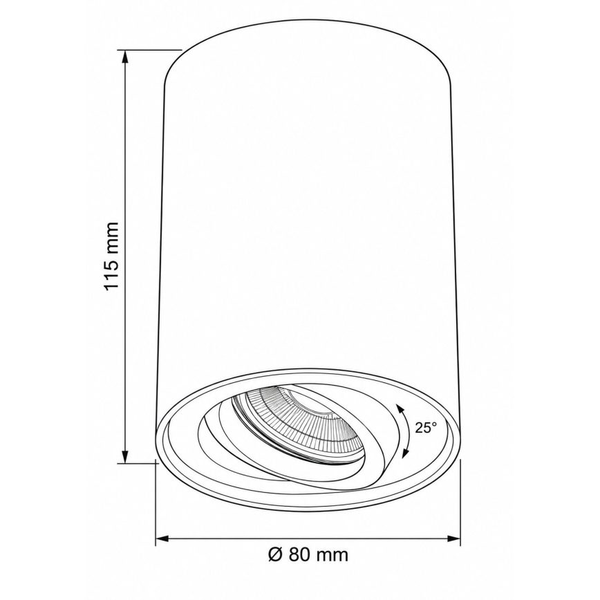 Faretto BORD 1xGU10/10W/230V beige